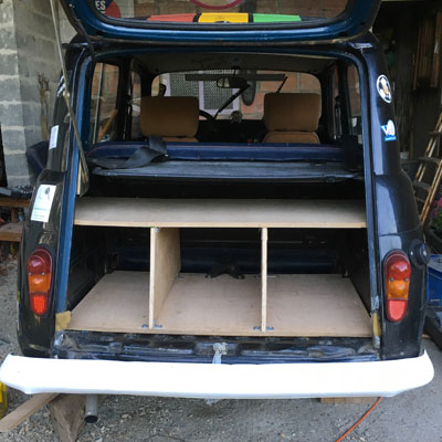 coffres de rangement renault 4L