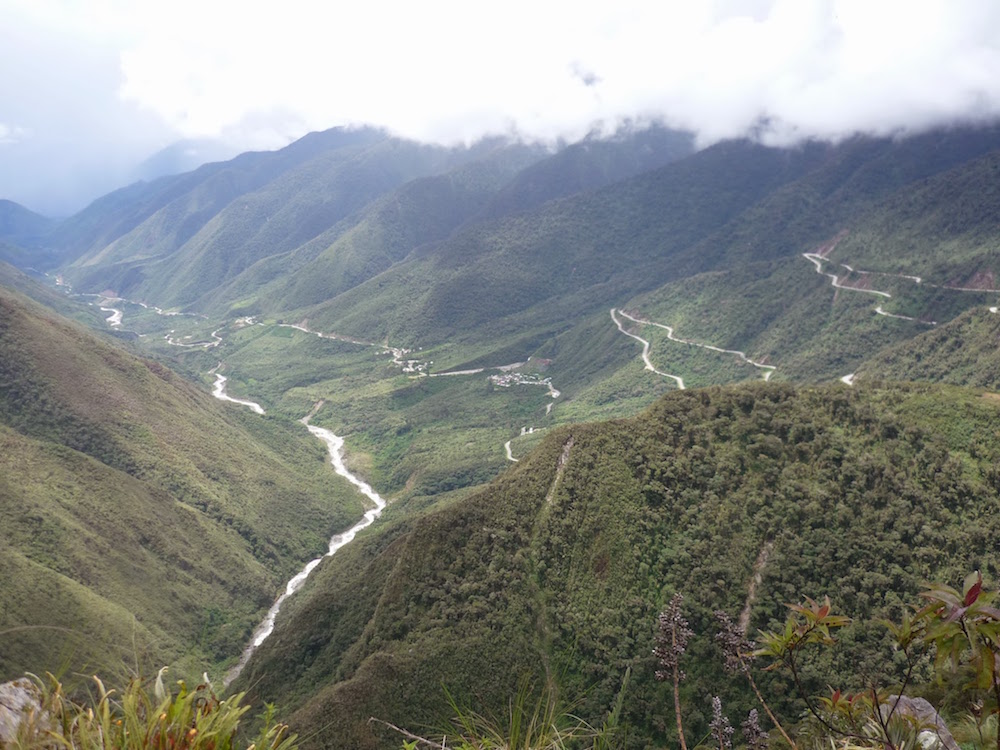 descente en VTT trek inca jungle jour 1 Pérou