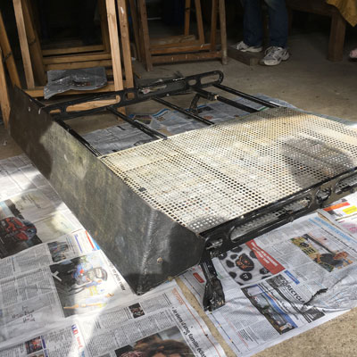 preparation galerie de renault 4L