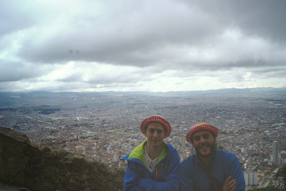 Vue du montserrate Bogota Colombie